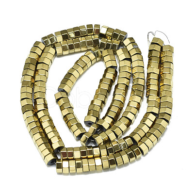 Electroplate Non-magnetic Synthetic Hematite Beads Strands G-S352-48B-01-1