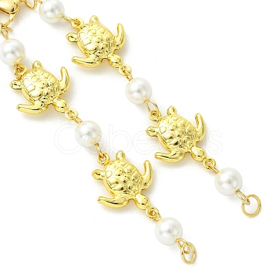 Ocean Sea Animals 304 Stainless Steel Link Chain Bracelet Making AJEW-JB01627-01-1