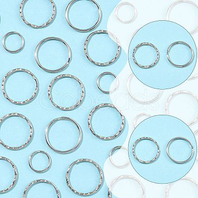100Pcs Iron Split Key Rings IFIN-FS0001-65A-1