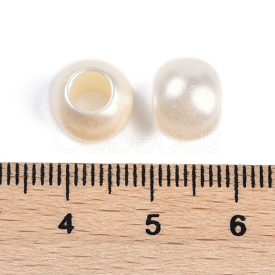 Acrylic Imitation Pearl European Beads OACR-XCP0001-11-1