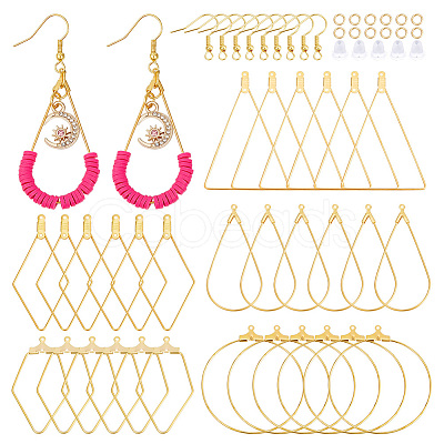 DIY Dangle Earring Making Kits DIY-UN0005-70-1