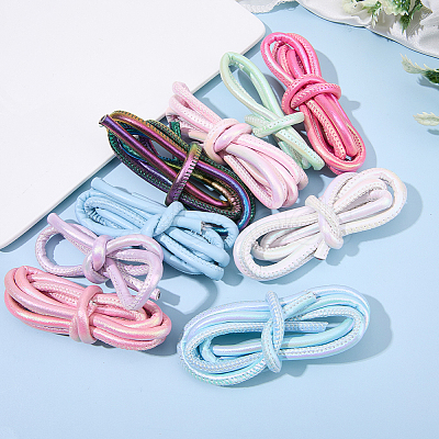 9Pcs 9 Colors Round PU Leather Cord OCOR-SC0001-16-1