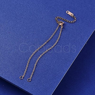 304 Stianless Steel Cable Chain Bracelet Making STAS-CJ0001-135RG-1