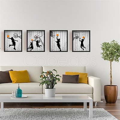 Chemical Fiber Oil Canvas Hanging Painting AJEW-WH0403-002-1
