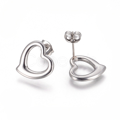 304 Stainless Steel Stud Earrings EJEW-I235-15-1