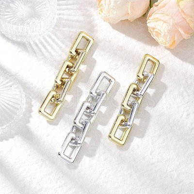 3Pcs CCB Plastic Handmade Cable Chains AJEW-JB01363-1