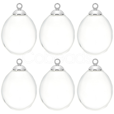10Pcs Alloy Bead Cap Pendant Bails FIND-SC0010-61-1