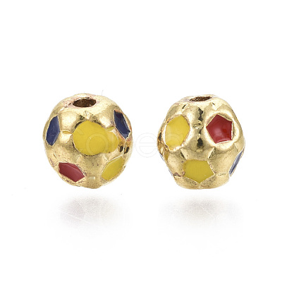 Brass Beads KK-R133-001G-NF-1