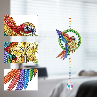 Parrot DIY Diamond Painting Pendant Decoration Kits PW-WGA9A94-01-1