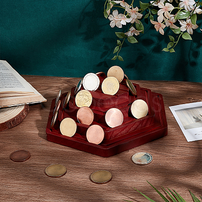 Wooden Coin Display Cases AJEW-WH0270-603-1