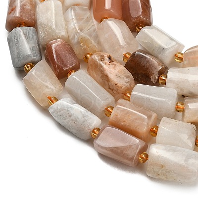 Natural Multi-Moonstone Beads Strands G-H329-A01-01-1
