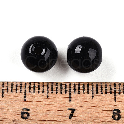 Opaque Solid Color Glass Beads GLAA-N007-8mm-A16-1