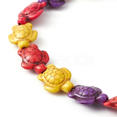 Synthetic Turquoise Beads Strands G-YW0001-50B-1