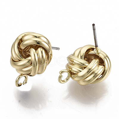 Iron Stud Earring Findings X-IFIN-T014-10G-NR-1