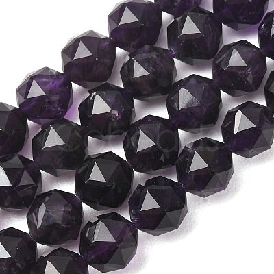 Natural Amethyst Beads Strands GG-CBA59DD-B01-10mm-1