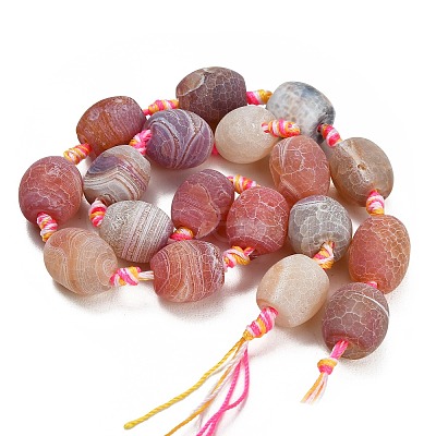 Dyed & Heated Natural Weathered Agate Beads Strands GG-CBAB9C6-E01-01-1