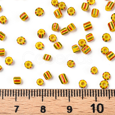 8/0 Opaque Colours Seep Glass Seed Beads SEED-F003-04B-03-1