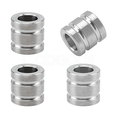 4Pcs Titanium Alloy Parachute Rope European Beads FIND-FG0005-43P-1