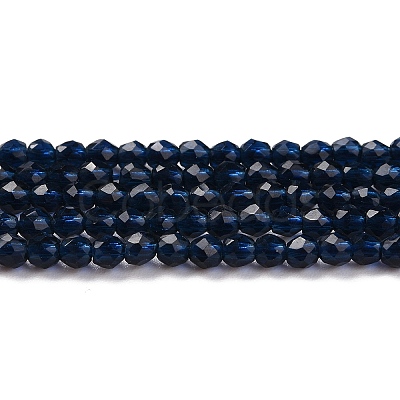 Transparent Glass Beads Strands LS-GLAA-H021-04-28-1