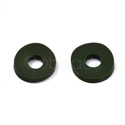 Handmade Polymer Clay Beads CLAY-Q251-6.0mm-81-1