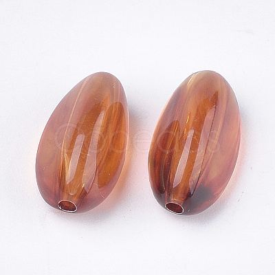Acrylic Beads X-OACR-S029-029-1