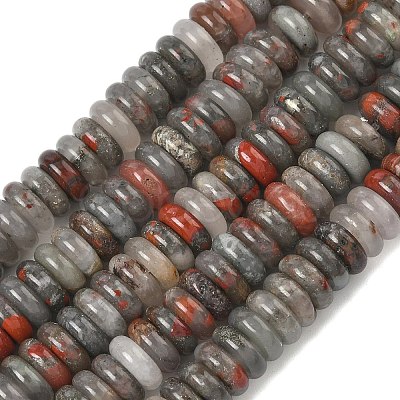 Natural African Bloodstone Beads Strands G-G329-A02-3x8mm-1