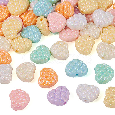 50Pcs Opaque Acrylic Beads OACR-TA0004-65-1