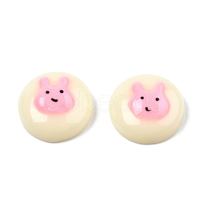 Opaque Resin Enamel Cabochons CRES-N031-028-1