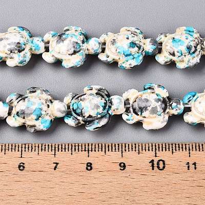 Synthetic Turquoise Dyed Beads Strands G-P507-05A-4-1