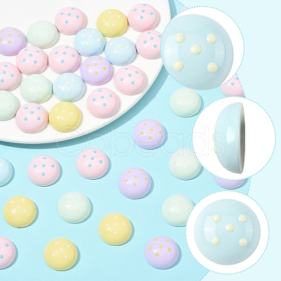 40Pcs Plastic Cabochons FIND-FS0004-35B-1