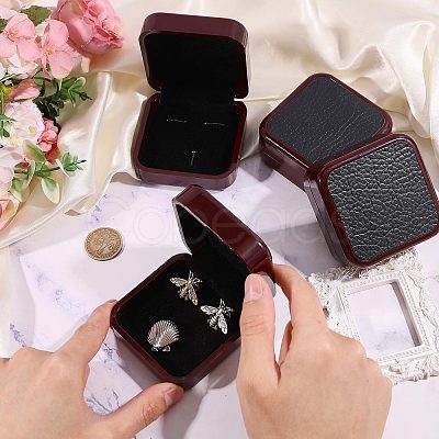 Plastic & PU Leather Jewelry Cufflink Boxes CON-WH0117-14B-1