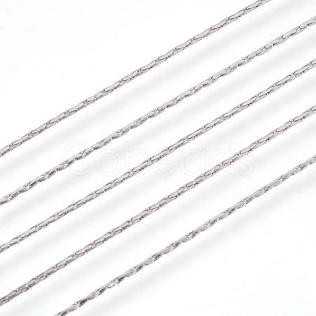 Tarnish Resistant 304 Stainless Steel Boston Link Chains CHS-L017-14P-1