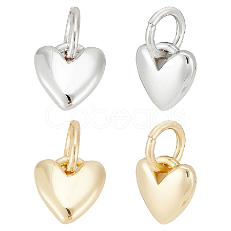 16Pcs 2 Colors Brass Pendants KK-ME0002-17-1