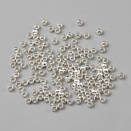 Rondelle Brass Crimp Beads KK-WH0365-001D-S-1
