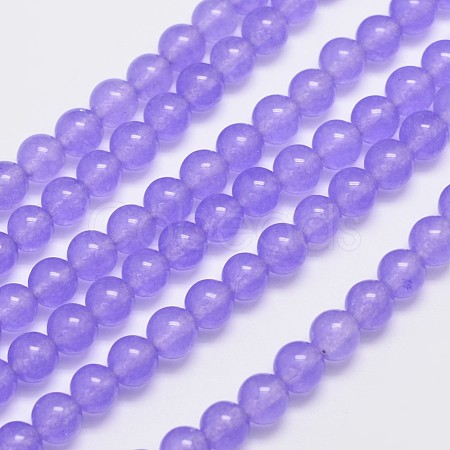 Natural & Dyed Malaysia Jade Bead Strands G-A146-6mm-A19-1