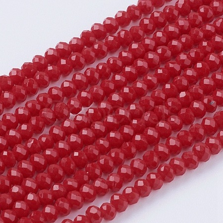 Imitation Jade Glass Beads Strands GLAA-G045-A12-1