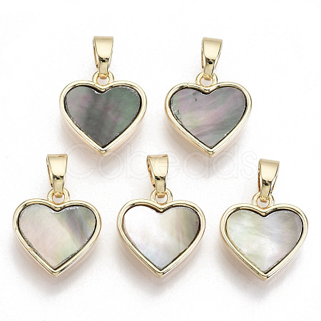 Natural Black Lip Shell Charms KK-R112-001-NF-1