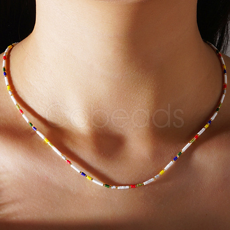 Bohemian Style Glass Seed Bead Wrap Bracelets SU3869-1-1