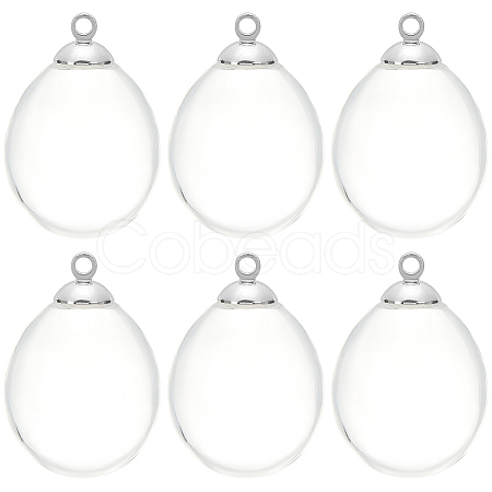 10Pcs Alloy Bead Cap Pendant Bails FIND-SC0010-61-1