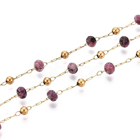 304 Stainless Steel Handmade Beaded Chains CHS-P017-A01-G-1