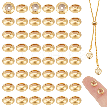 50Pcs Brass Beads KK-UN0005-64-1