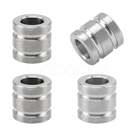 4Pcs Titanium Alloy Parachute Rope European Beads FIND-FG0005-43P-1