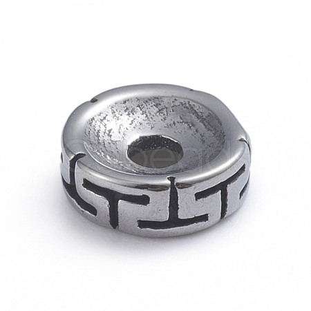 Retro 304 Stainless Steel Spacer Beads STAS-L243-040AS-1