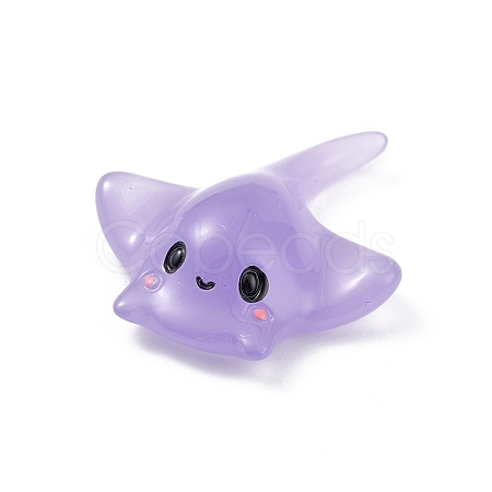 Luminous Resin Sea Animals Display Decoration X-DJEW-R007-02E-1