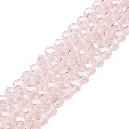 Electroplate Glass Beads Strands EGLA-A034-T4mm-A03-1