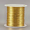 Round Copper Wire Copper Beading Wire for Jewelry Making, Long-Lasting Plated, Wheat, 20 Gauge, 0.8mm, about 26.24 Feet(8m)/roll