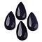 Synthetic Blue Goldstone Cabochons, Teardrop, 28~29x15~17x6~9mm