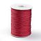 Korean Waxed Polyester Cord, FireBrick, 1mm, about 85yards/roll