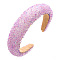 Resin Sponge Hair Bands, Wide Hair Accessories for Women Girls, Plum, 140x120mm