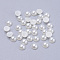 Half Round Domed Imitated Pearl Acrylic Cabochons, Creamy White, 4x2mm